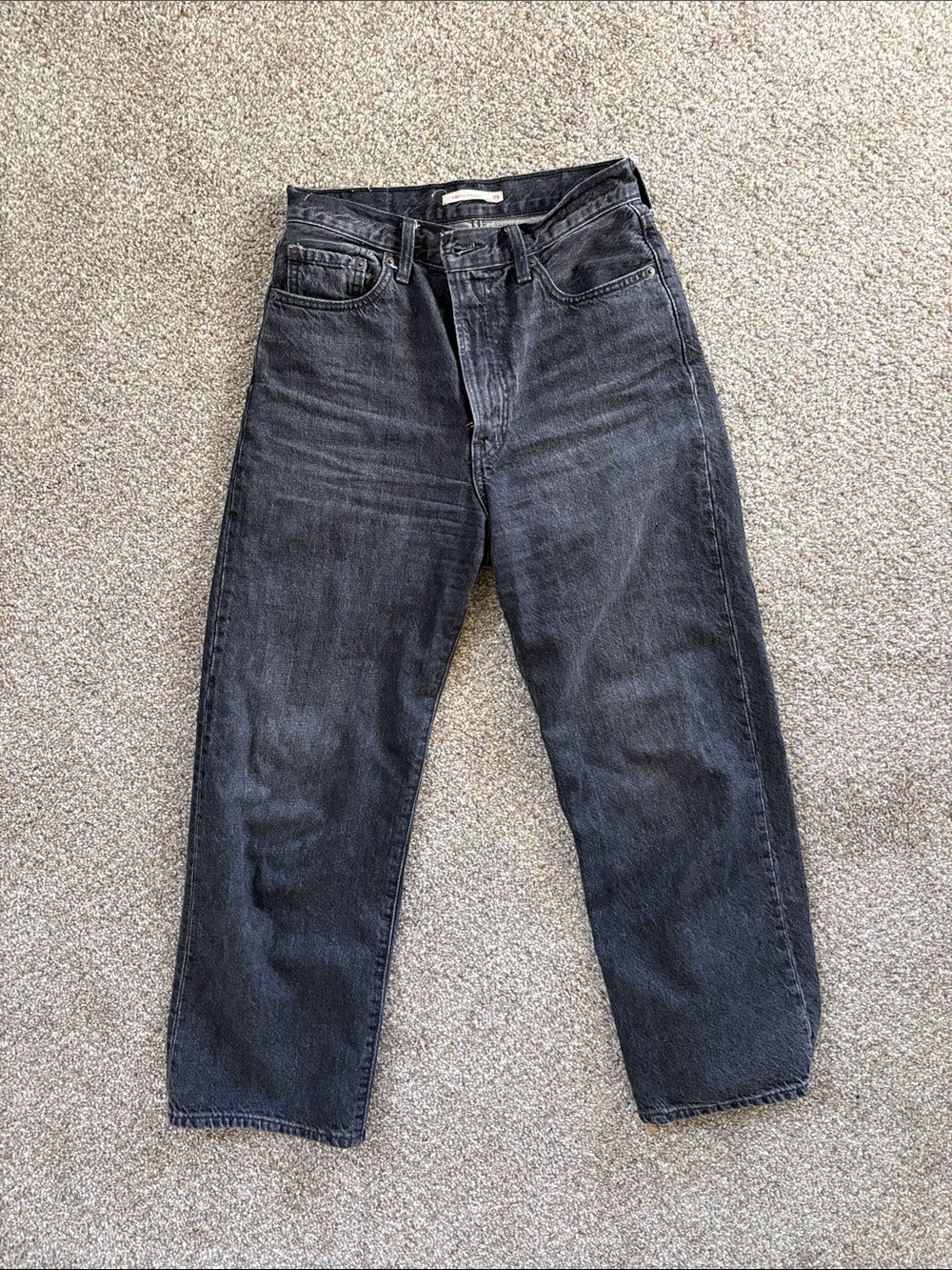 Levi's size 29 Black Wide Relaxed Jeans